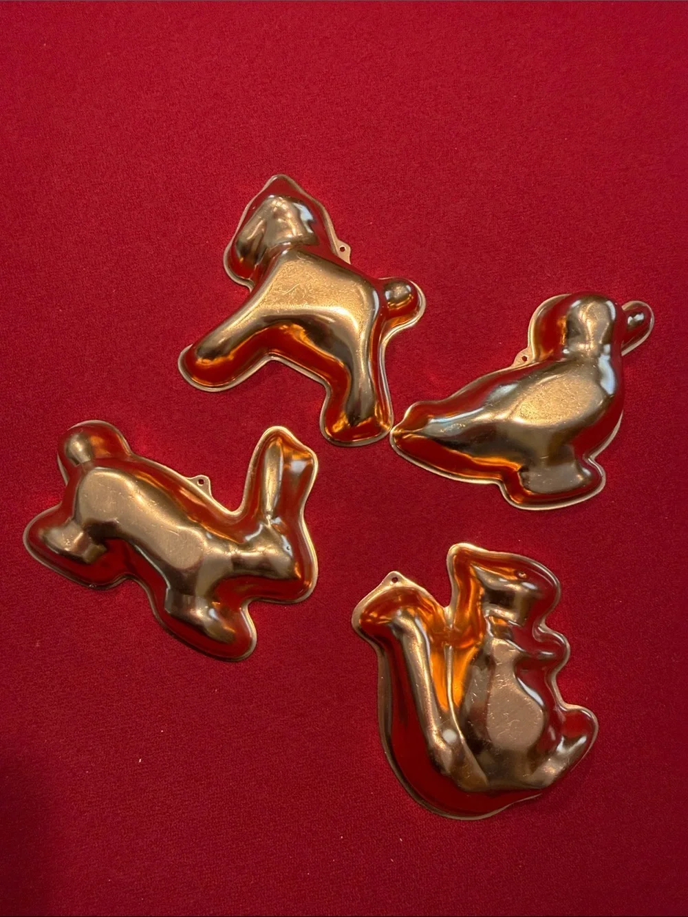 Copper Small Pet Animal Mold Set - Shiny Copper Finish